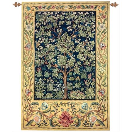 MANUAL WOODWORKERS & WEAVERS Manual Woodworkers and Weavers HWGGRD Garden Of Delight Tapestry Wall Hanging Vertical 50 X 70 in. HWGGRD